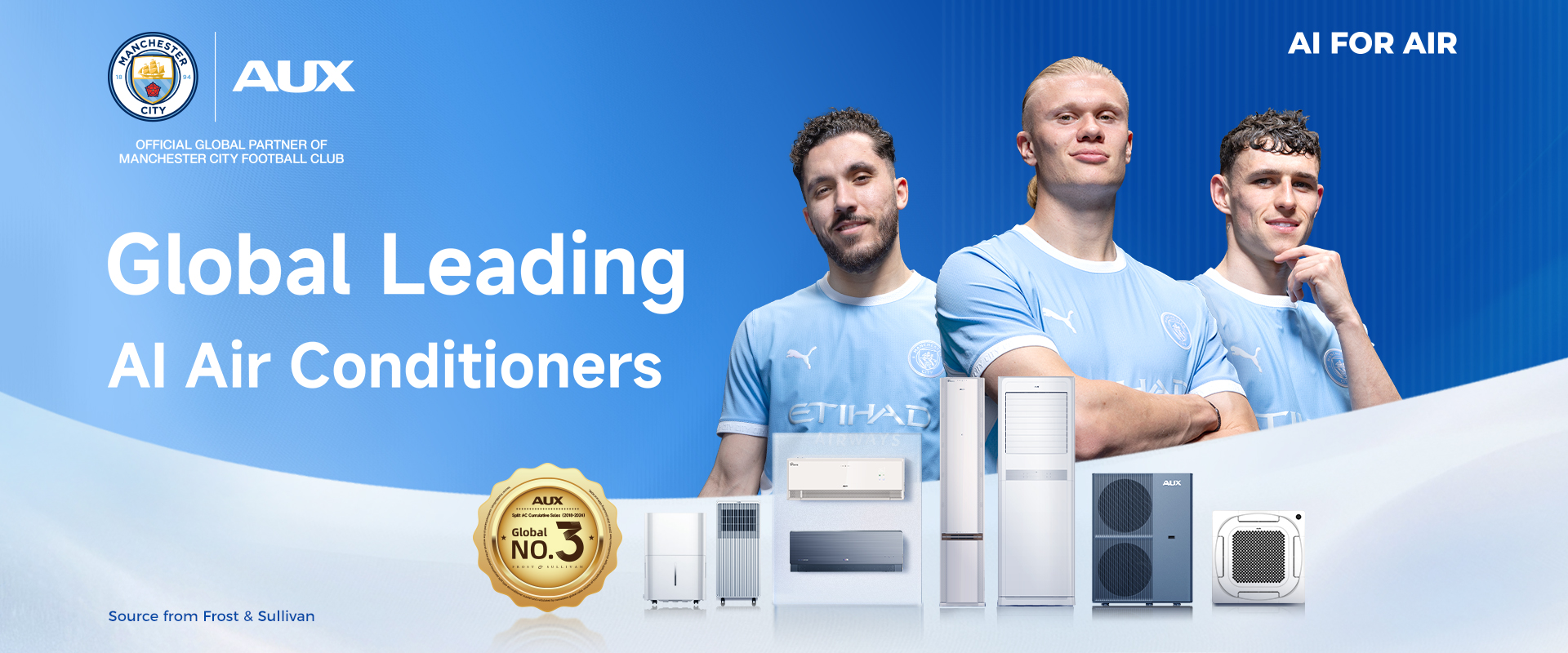 AUX i Manchester City Football Club - sluzbeni globalni partner